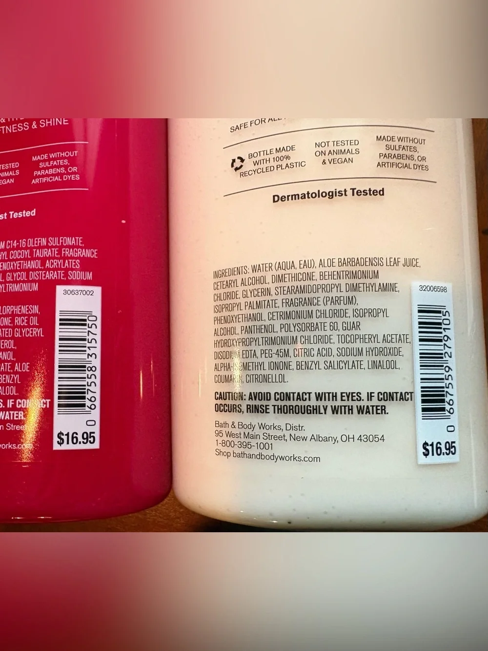 NWT, B&BW Japanese Cherry Blossom Shampoo & Conditioner Set